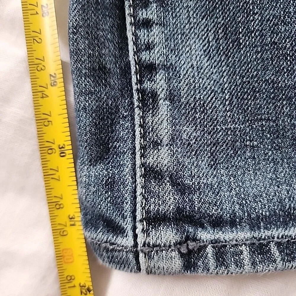 7 For All Mankind Jeans Mens 36x32 Blue Dark Wash Straight Leg Relaxed Austyn